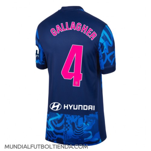 Camiseta Atletico Madrid Conor Gallagher #4 Tercera Equipación Replica 2024-25 para mujer mangas cortas